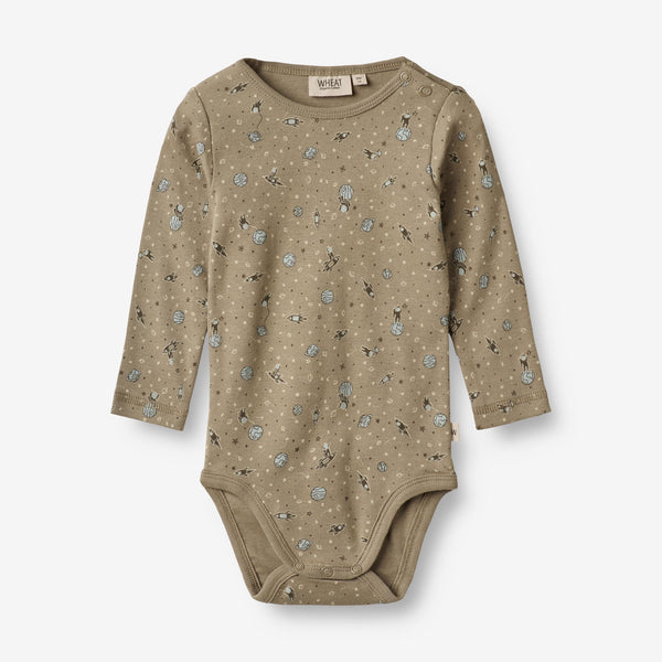 Wheat Body Freddie | Baby Underwear/Bodies 3240 beige stone space