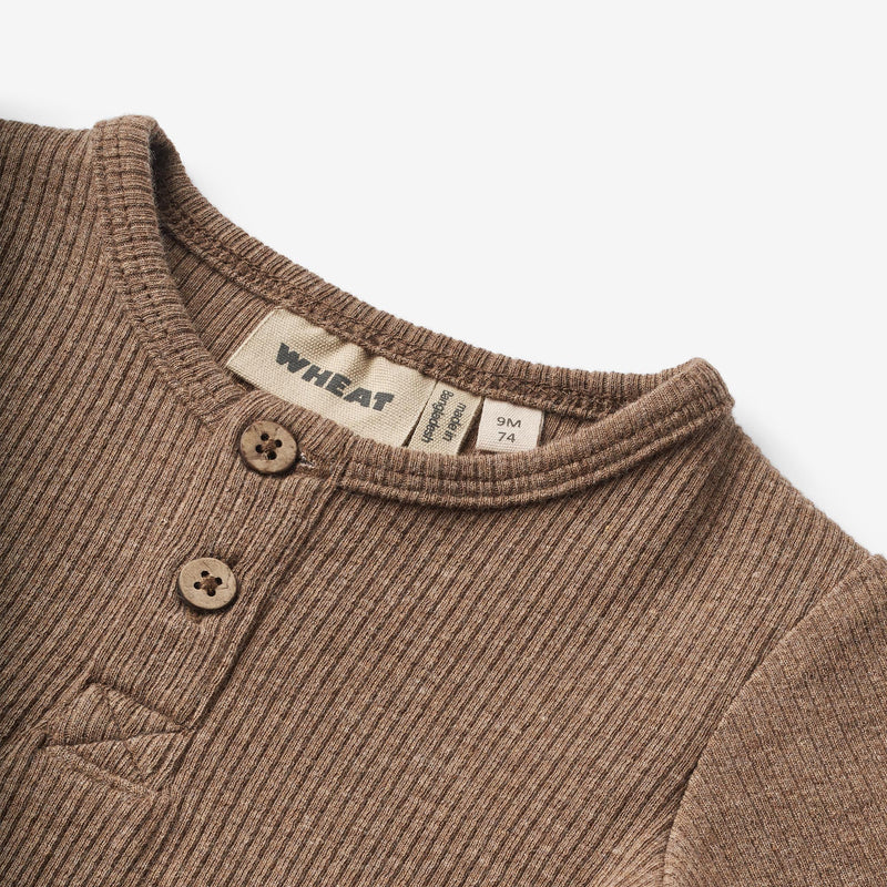 Wheat Main Body L/S Benny Underwear/Bodies 9549 coffee melange