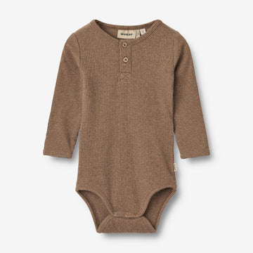 Wheat Main Body L/S Benny Underwear/Bodies 9549 coffee melange