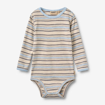 Wheat Main Body L/S Berti Body 9877 multi blue stripe
