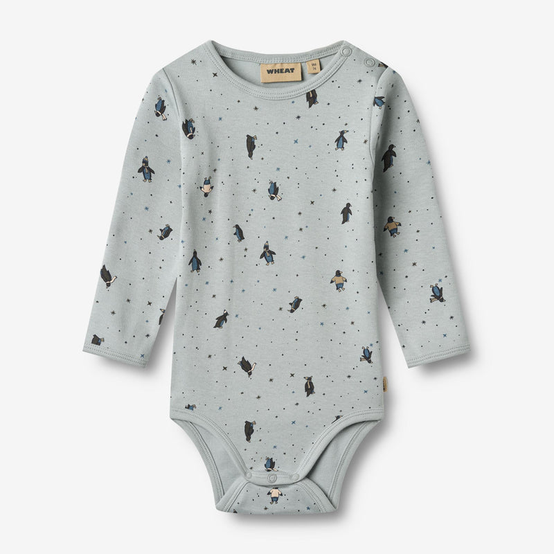 Wheat Main Body L/S Berti Underwear/Bodies 9569 soft rain penguins