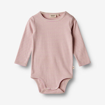 Wheat Main  Body L/S Berti Underwear/Bodies 2354 pink lilac stripe