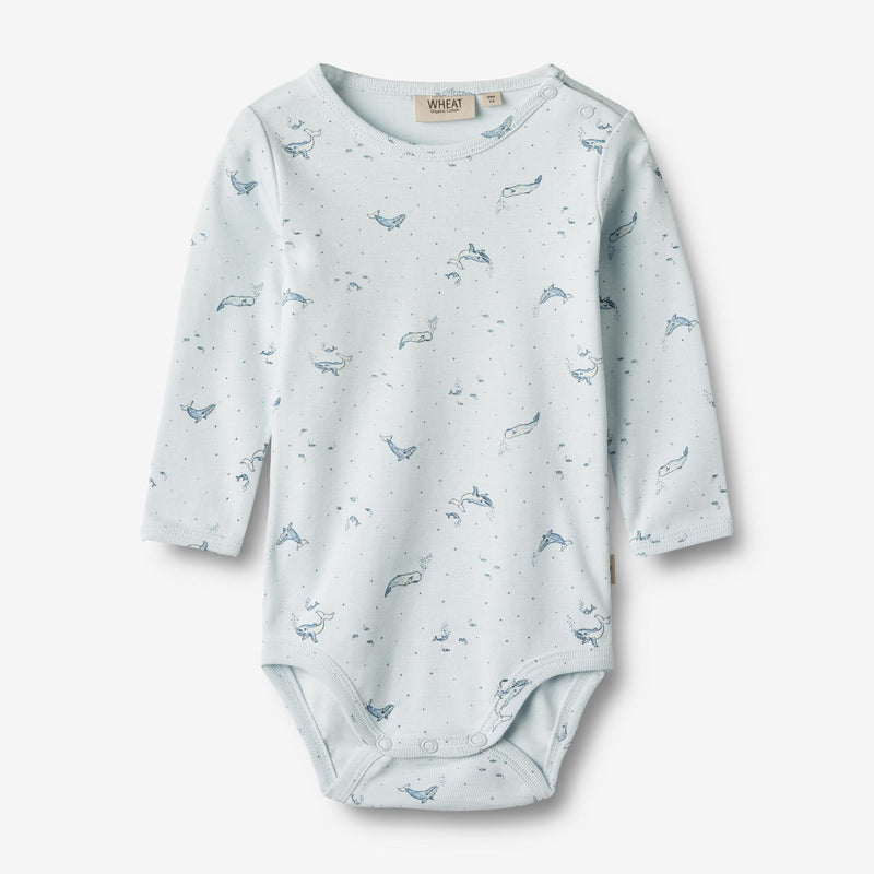 Wheat Main  Body L/S Berti Underwear/Bodies 4032 light blue whales