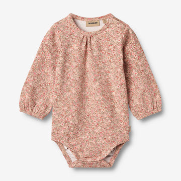 Wheat Main Body L/S Elmine Underwear/Bodies 9566 rose dust flower meadow