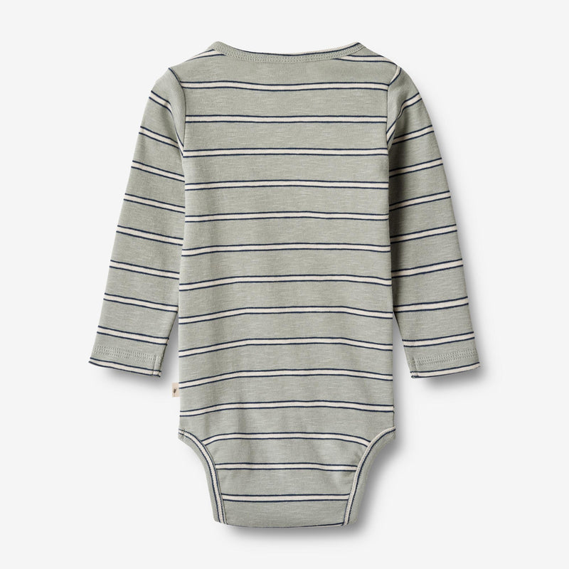 Wheat Main  Body L/S Freddie Underwear/Bodies 1476 sea mist stripe