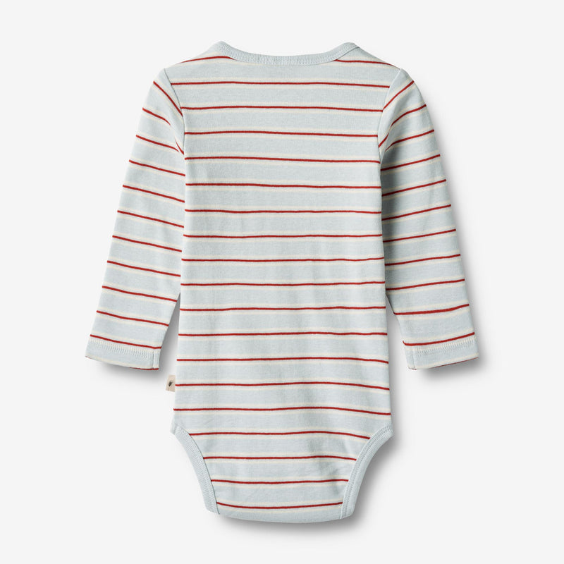 Wheat Main  Body L/S Freddie Underwear/Bodies 4031 light blue stripe