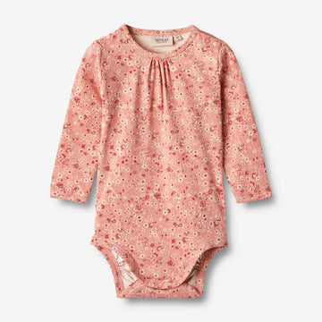Wheat Main  Body L/S Liv Underwear/Bodies 2285 rosette flowers