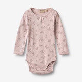 Wheat Main Body L/S Roselinde Body 1358 lilac flowers