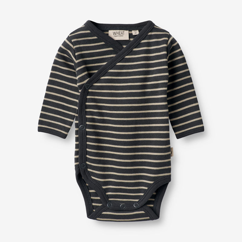 Wheat Main  Body Omslag  | Baby Underwear/Bodies 1433 navy stripe