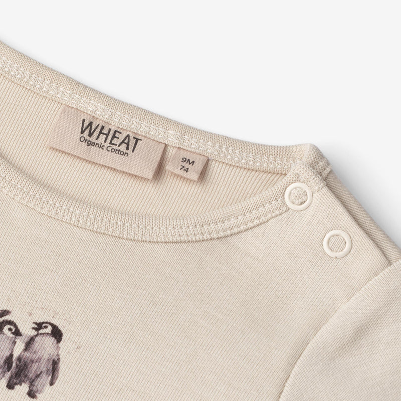 Wheat Main  Body Pingviner | Baby Underwear/Bodies 3191 offwhite