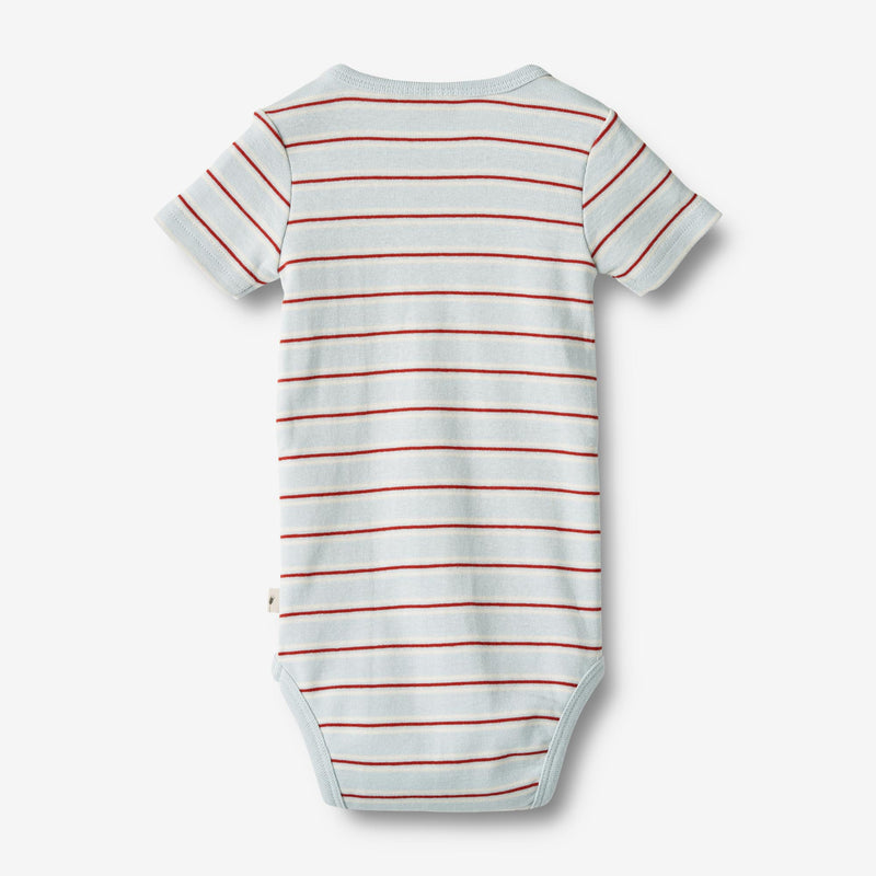 Wheat Main  Body S/S Edvald Underwear/Bodies 4031 light blue stripe