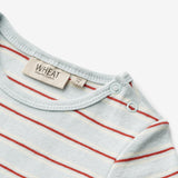 Wheat Main  Body S/S Edvald Underwear/Bodies 4031 light blue stripe