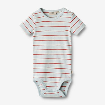 Wheat Main  Body S/S Edvald Underwear/Bodies 4031 light blue stripe