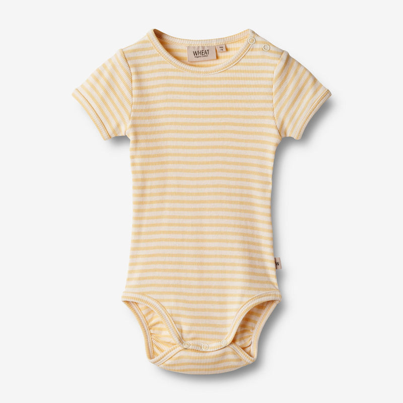 Wheat Main  Body S/S Elisa Underwear/Bodies 5002 pale apricot stripe