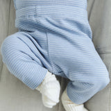 Wheat Main Body Wraparound L/S Pil Body 9641 faded blue stripe