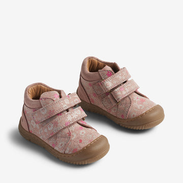 Wheat Footwear Lær-å-gå-sko Ivalo Prewalker 9458 rose white flowers