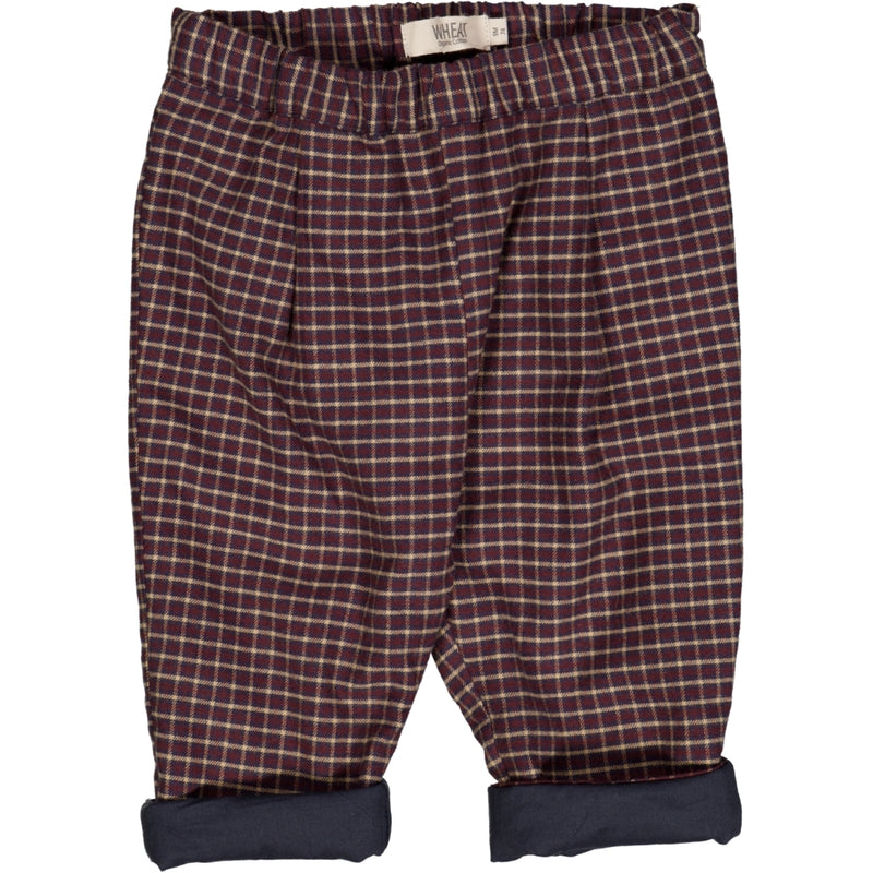 Wheat Main Bukse Nate Trousers 1398 midnight blue check