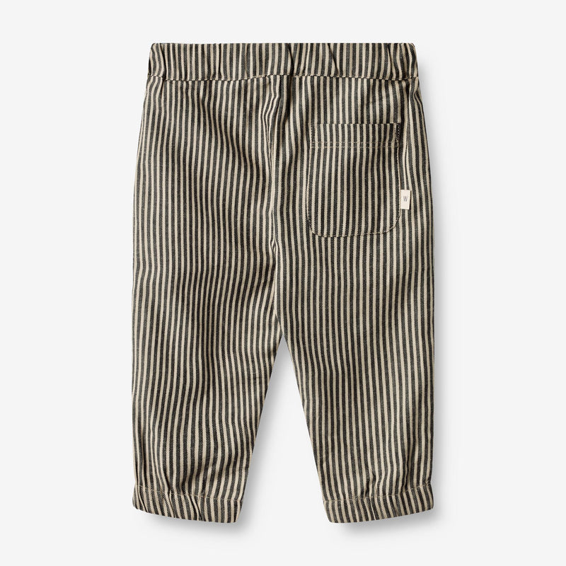 Wheat Main  Bukser Andy | Baby Trousers 0030 black coal stripe