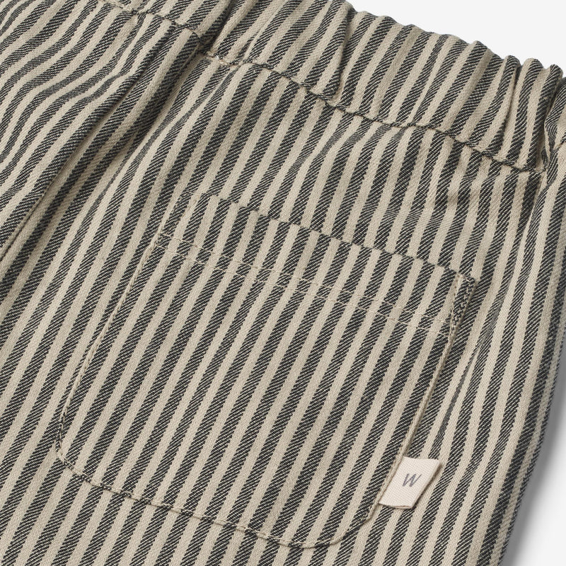 Wheat Main  Bukser Andy | Baby Trousers 0030 black coal stripe