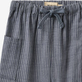 Wheat Main Bukser Arne Trousers 1312 greyblue slub stripe