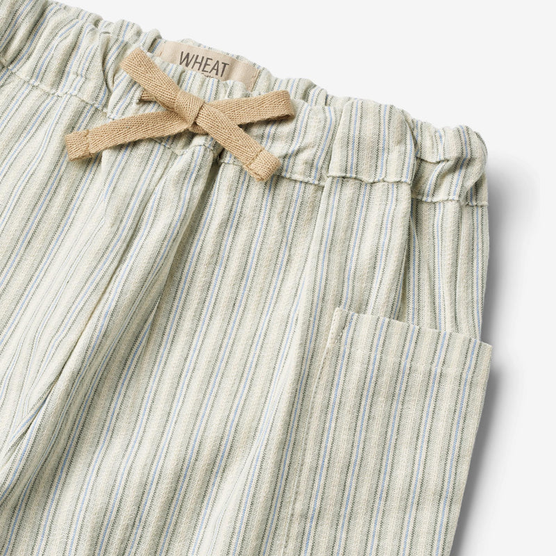 Wheat Main  Bukser Arne Trousers 4109 aquablue stripe