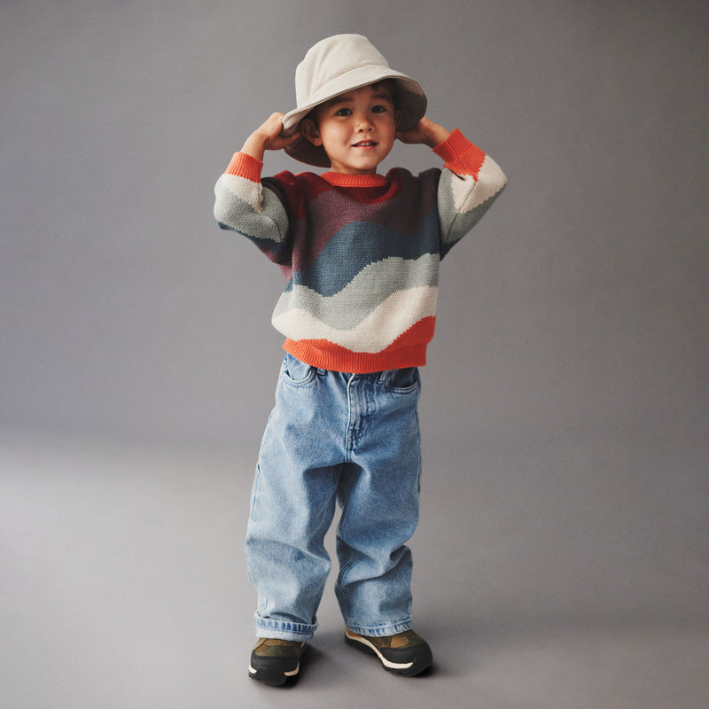 Wheat Main Bukser Felix Denim 4030 light blue