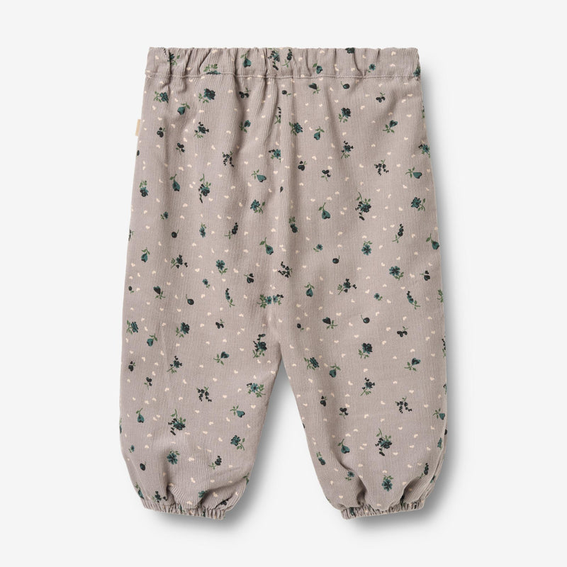 Wheat Main Bukser Fôret Malou Trousers 9553 dusty purple flower hearts