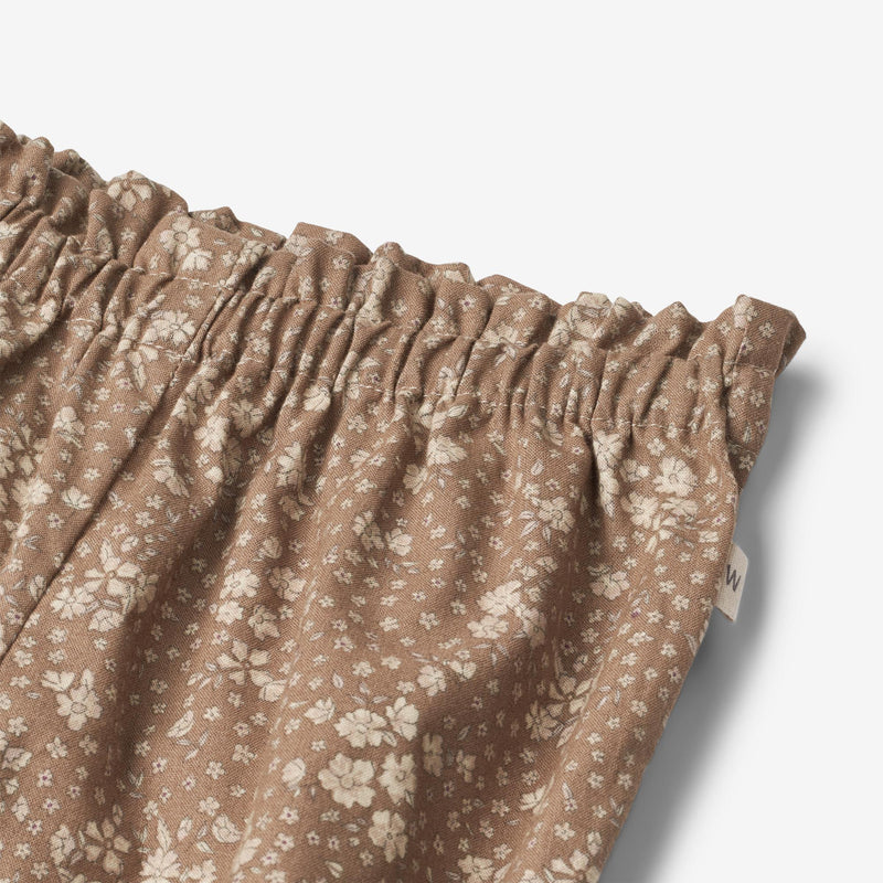 Wheat Main  Bukser Polly | Baby Trousers 9502 cocoa brown flowers