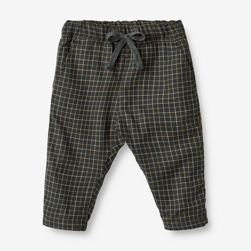 Wheat Main  Bukser Rufus Fôret | Baby Trousers 0026 black coal check