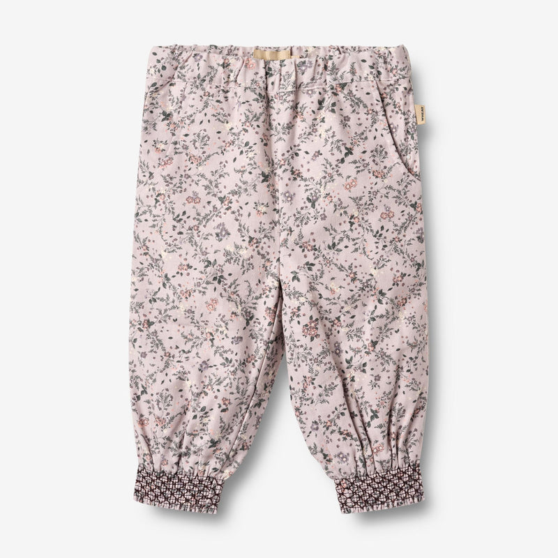Wheat Main Bukser foret Sara Trousers 9559 lilac checked flowers