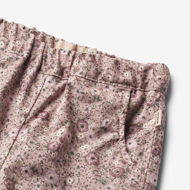 Wheat Main Bukser med linning Malou Trousers 1191 rose shadow flowers