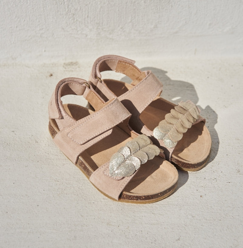 Wheat Footwear  Clara Åpen Sandal Kork Sandals 9009 beige rose