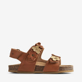 Wheat Footwear  Clare Flowers Åpen Sandal Kork Sandals 9002 cognac