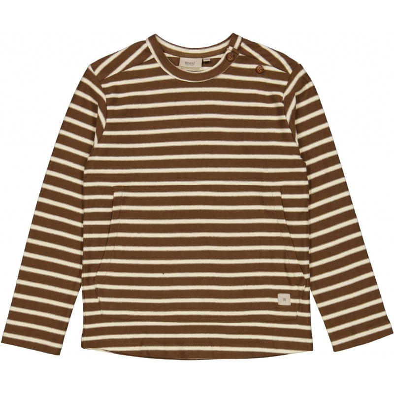 Wheat Main Crewneck Anton Sweatshirts 3201 walnut