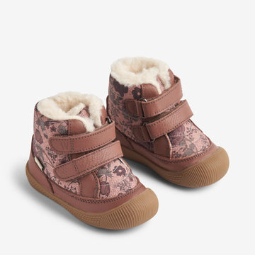 Wheat Footwear Daxi Ull Tex Print | Baby Prewalkers 2163 dusty rouge 