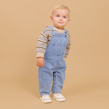 Wheat Main Denim selebukse Ivan Overall 9774 light blue denim