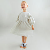 Wheat Main Dress 3/4 Sleeve Magda Dress 9759 dark blue stripe