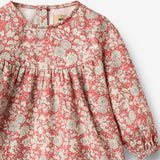 Wheat Main Dress L/S Fenja Dress 9746 raspberry flowers