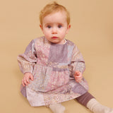 Wheat Main Dress L/S Herdis Dress 9618 patchwork flowers
