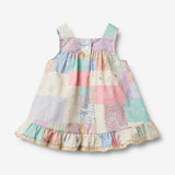 Wheat Main Dress Ruffle Ayla Dress 9618 patchwork flowers