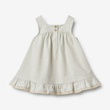 Wheat Main Dress Ruffle Ayla Dress 9444 summer blue stripe
