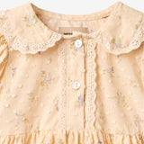 Wheat Main Dress S/S Adele Dress 9632 barely apricot flowers