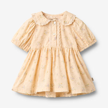 Wheat Main Dress S/S Adele Dress 9632 barely apricot flowers