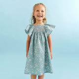 Wheat Main Kjole S/S Elva Dress 9661 spring lake flowers