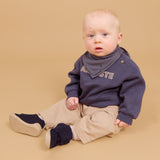 Wheat Footwear FILTSKO Fleecy Indoor Shoes 1432 navy