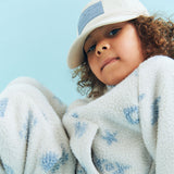 Wheat Outerwear Fleece Anorak Måne Sweatshirt 9613 white onyx jacquard