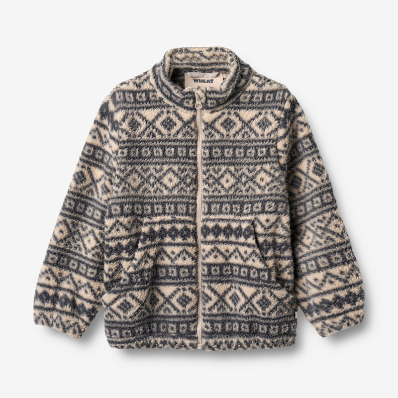 Wheat Outerwear Fleecejakke Helge Jacket 9544 warm sand jaquard