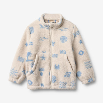 Wheat Outerwear Fleecejakke Helge Sweatshirt 9613 white onyx jacquard