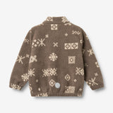 Wheat Outerwear Fleecejakke Helge Sweatshirt 9679 dry wood jacquard