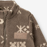 Wheat Outerwear Fleecejakke Helge Sweatshirt 9679 dry wood jacquard